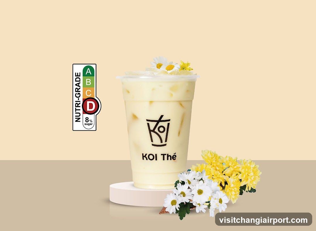KOI Thé Drink with Nutri-Grade Label