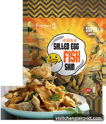 Salted Egg Fish Skin Snack