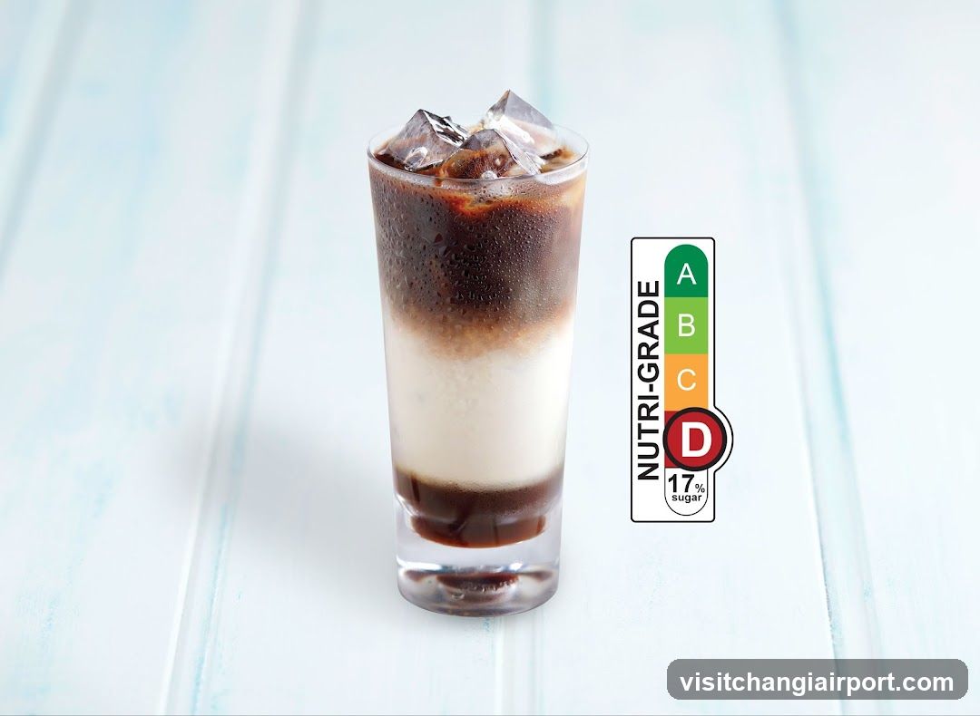 Iced Coffee with Nutri-Grade Label