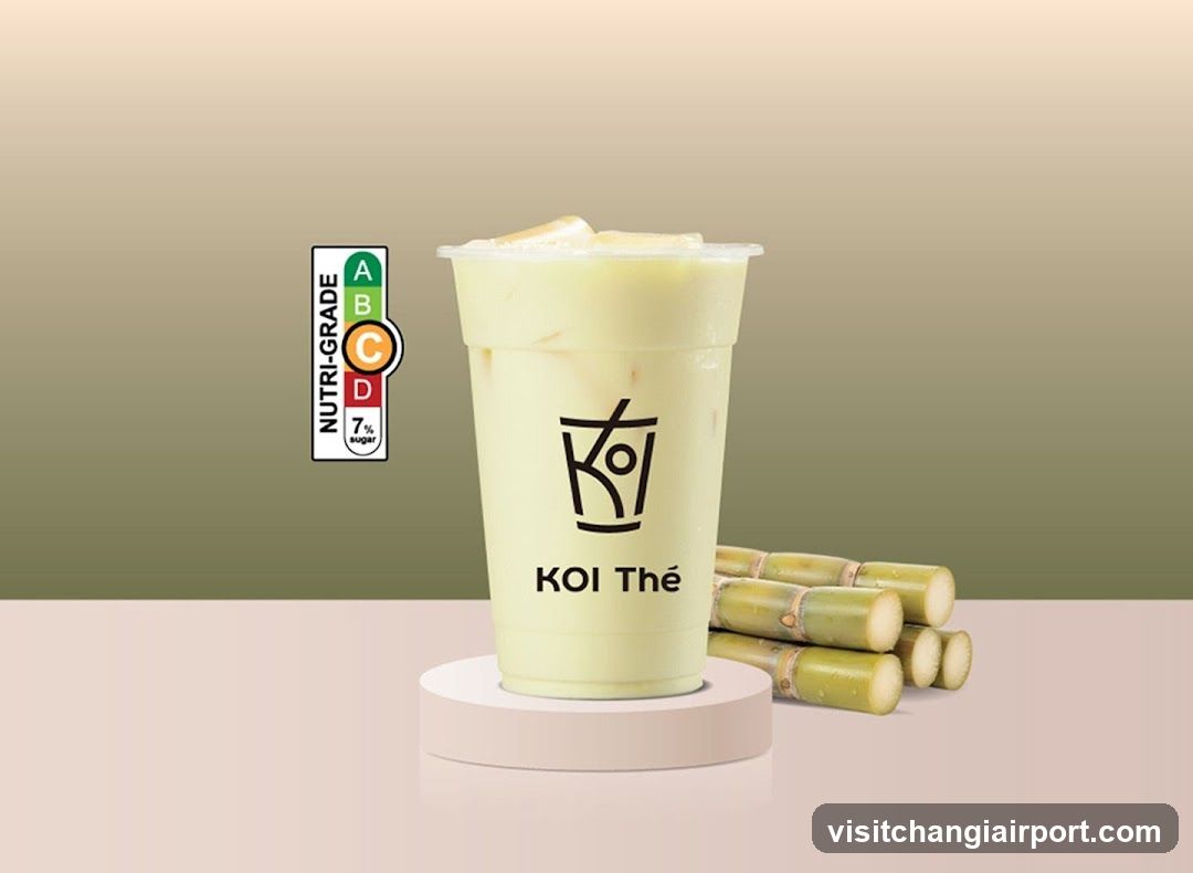 KOI Thé Drink with Sugarcane