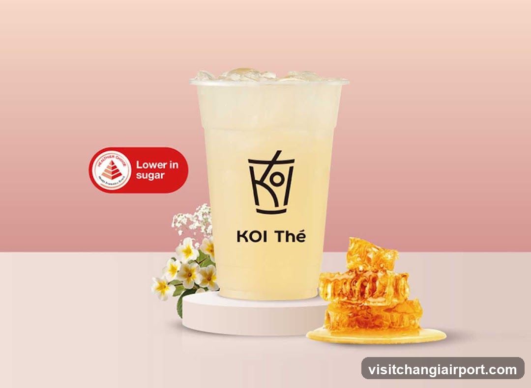 Koi Thé beverage advertisement