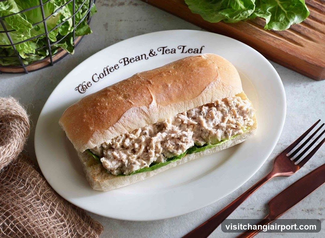Tuna Salad Sandwich on White Plate