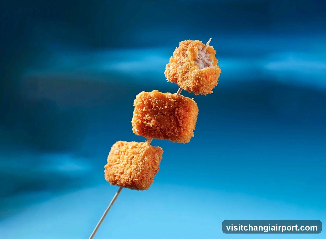Crispy Fried Food Skewer