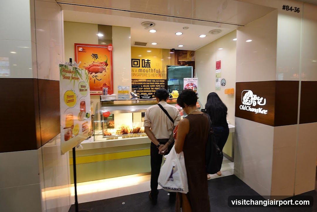 Food stall interior view