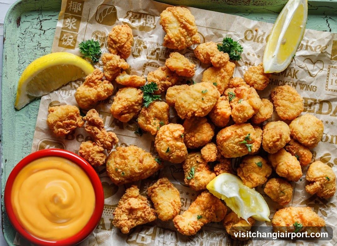 Fried Chicken Wings with Sauce
