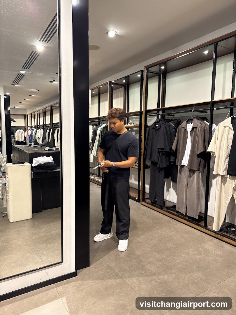 Man in Clothing Store
