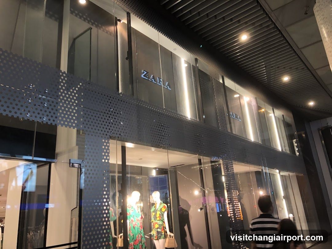 Zara Storefront at Night