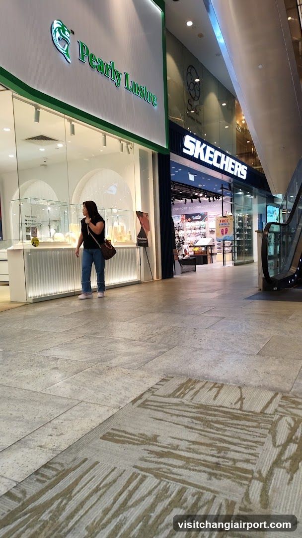 Shopping Mall Corridor with Storefronts