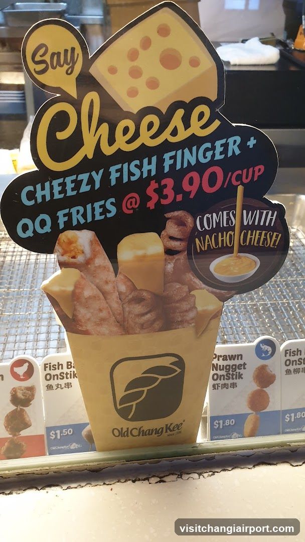 Cheesy Fish Finger Promotion Sign