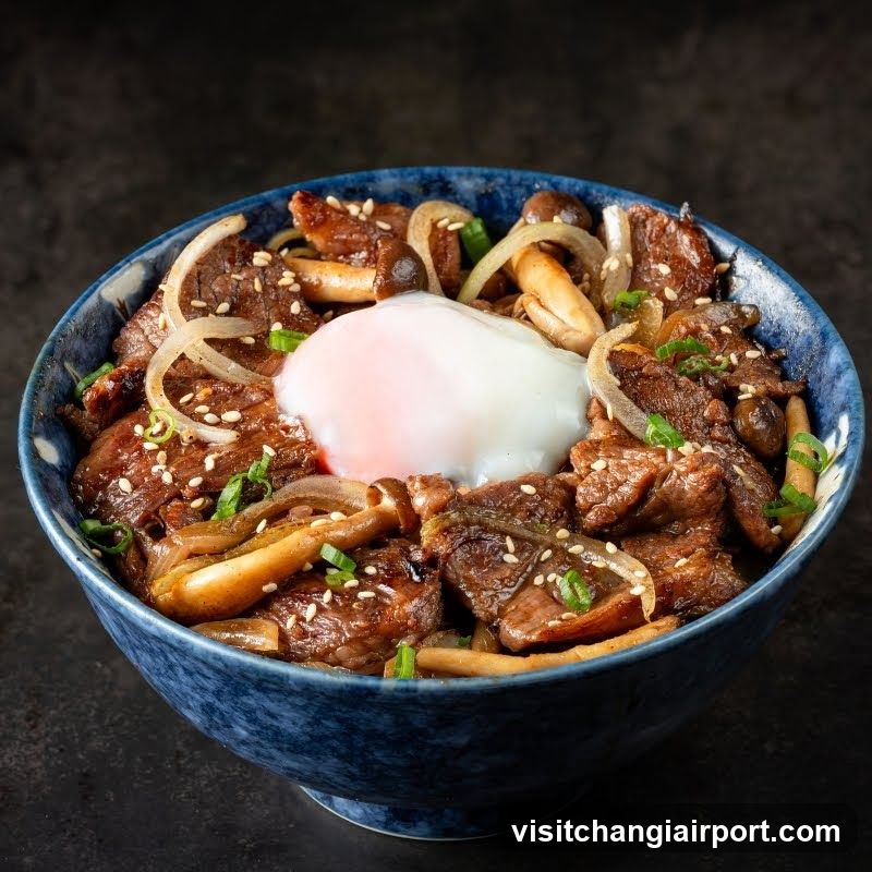 Beef and Mushroom Rice Bowl