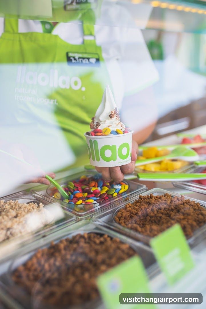 Frozen Yogurt with Toppings
