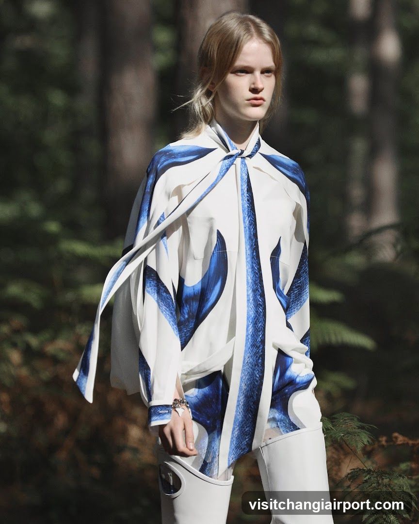 Fashion Model in Forest