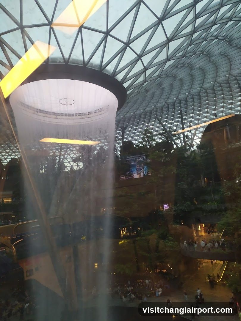 Indoor Waterfall and Greenery
