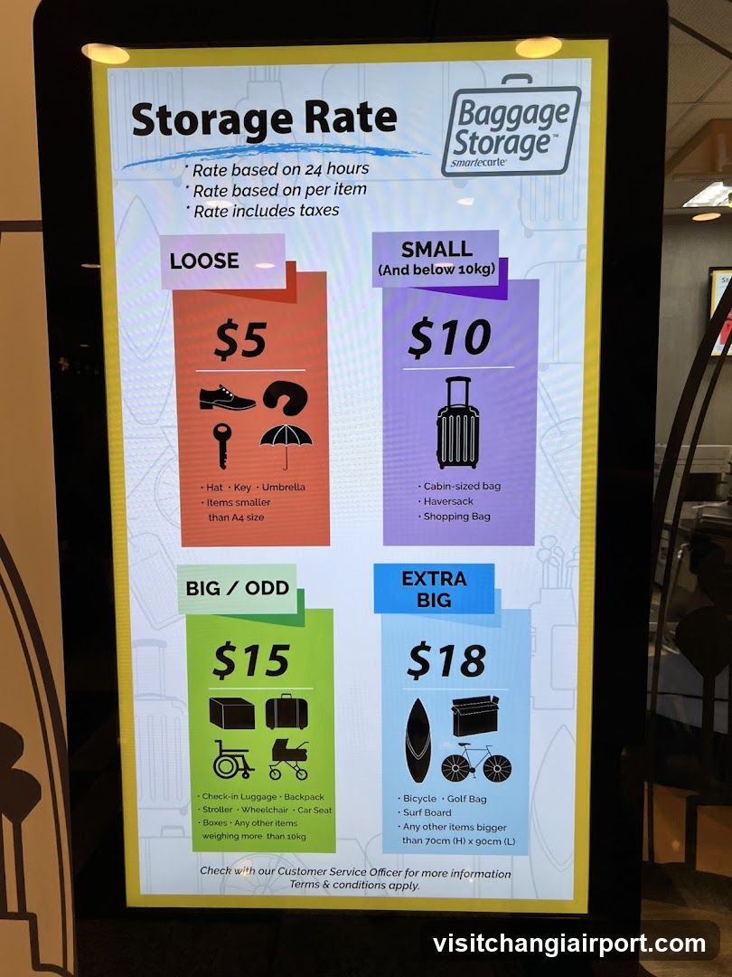 Storage Rate Signage