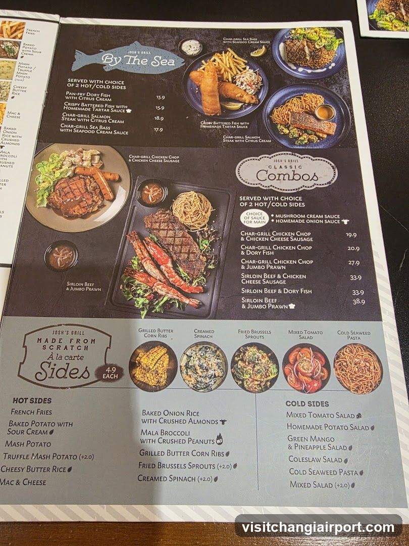 By The Sea Menu