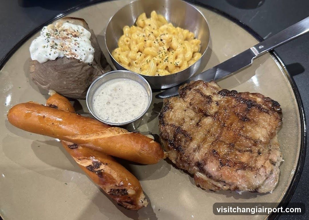 Grilled Steak Meal with Sides