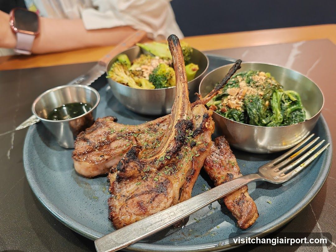 Grilled Lamb Chops with Sides