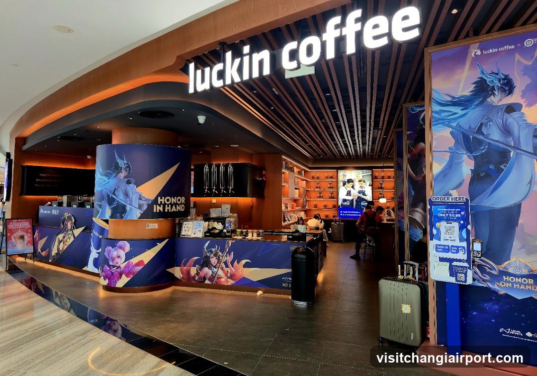 Luckin Coffee Store Interior with Honor in Hand Theme