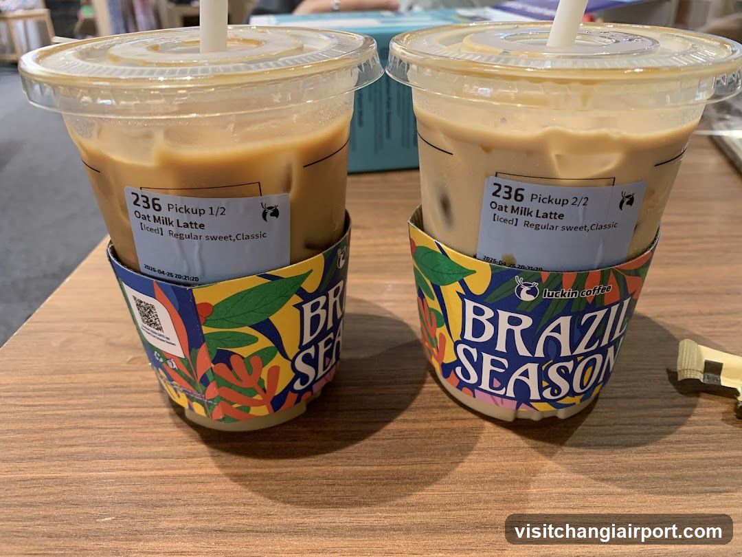 Luckin Coffee Oat Milk Latte Cups