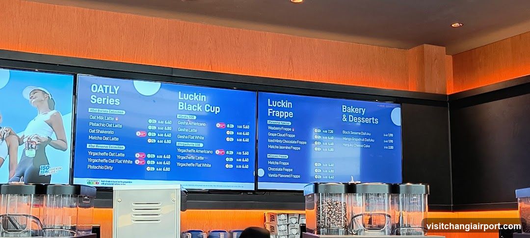 Luckin Coffee Menu Board