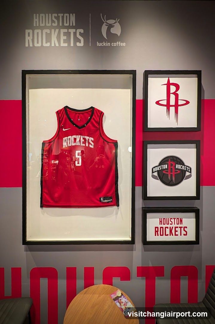 Houston Rockets Luckin Coffee Display