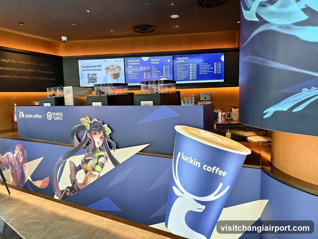Luckin Coffee Interior with Honor of Kings Theme