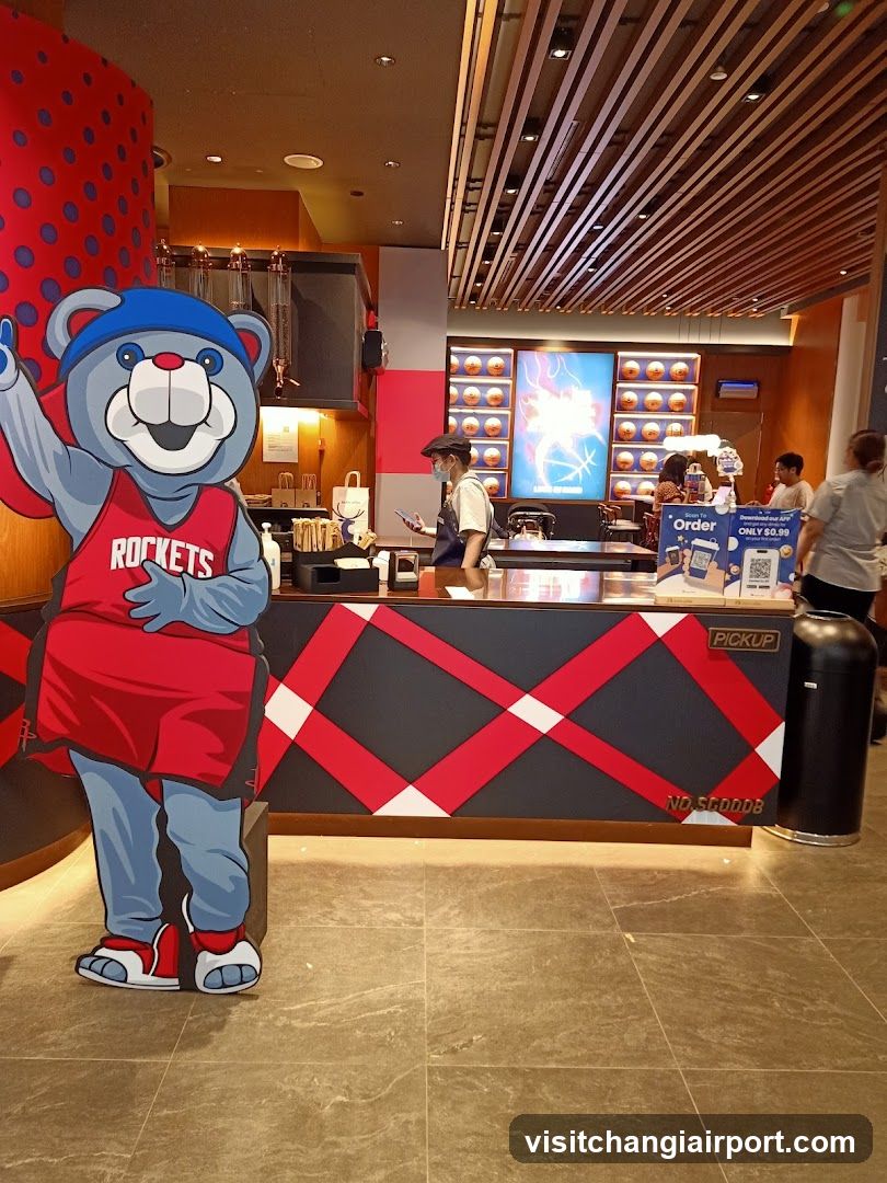 Rockets Mascot and Counter Interior