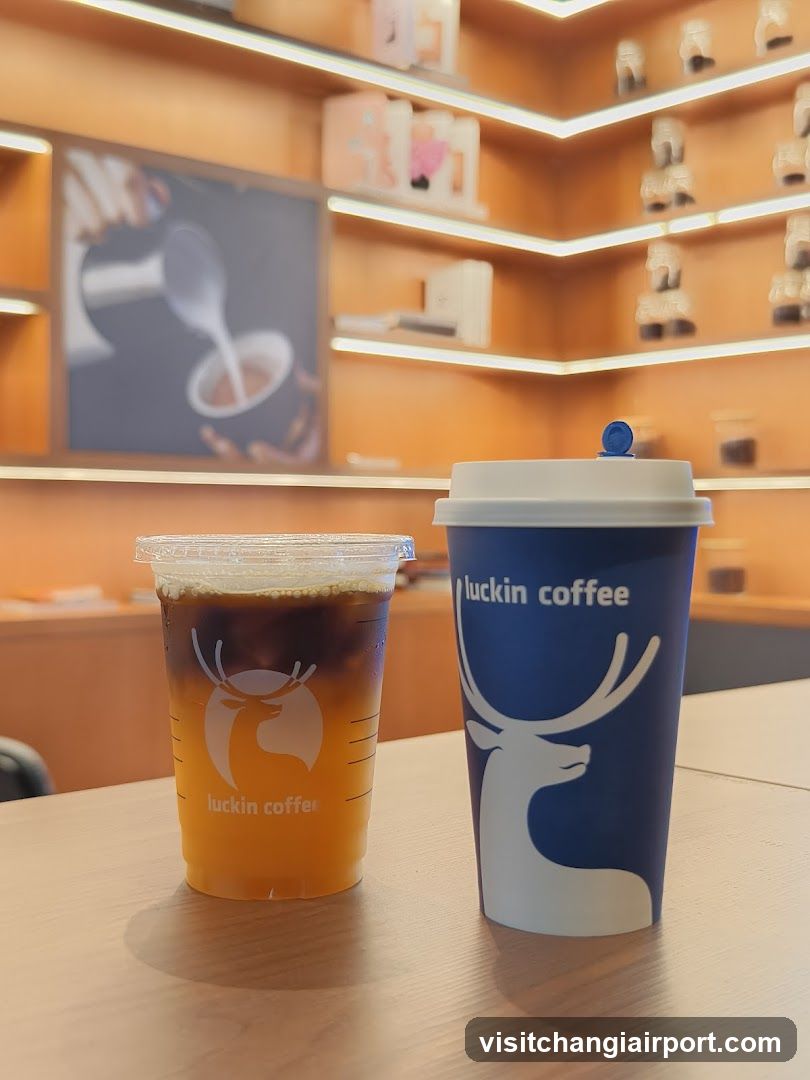 Luckin Coffee Drinks on Table