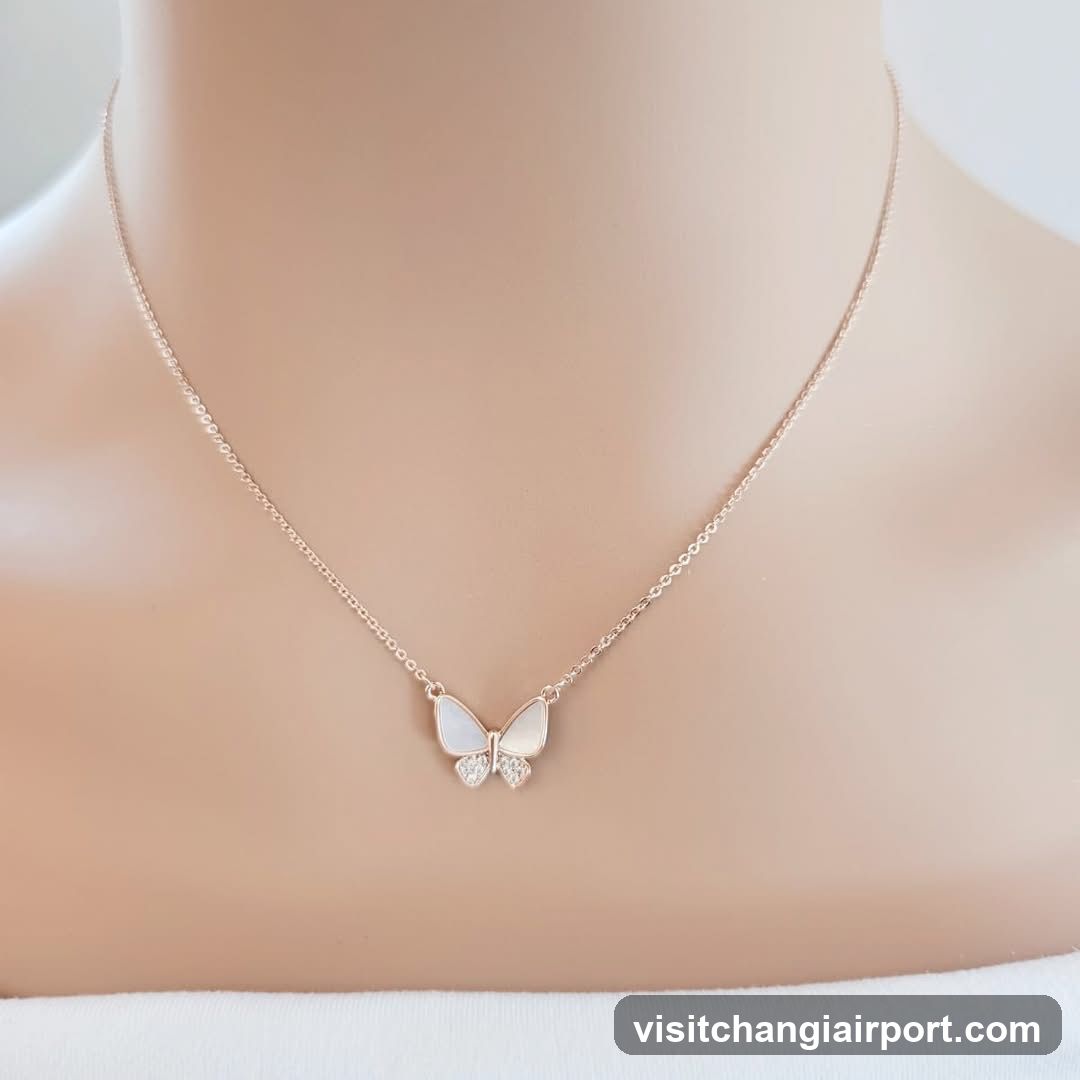 Butterfly Necklace on Mannequin