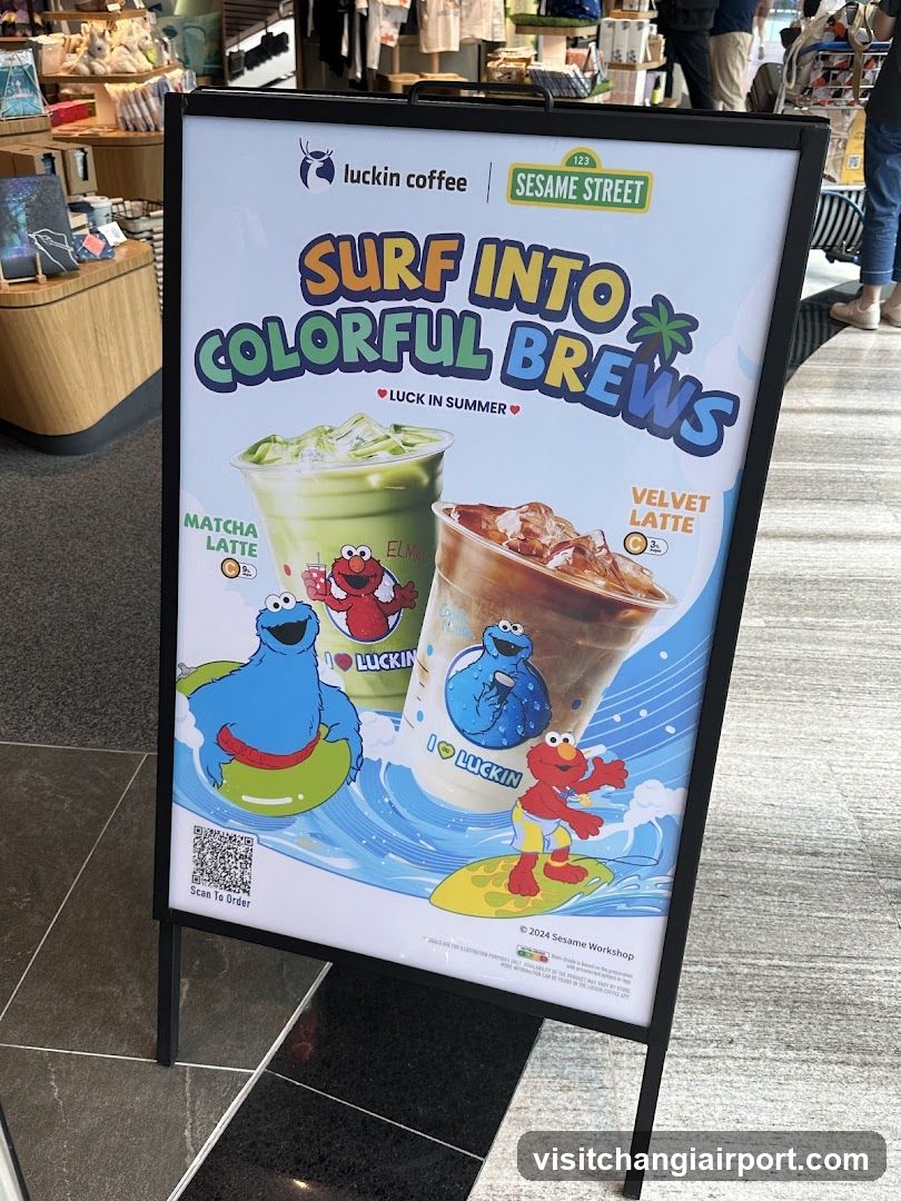 Luckin Coffee Sesame Street Collaboration Ad