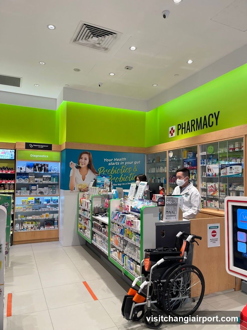 Pharmacy Interior with Wheelchair