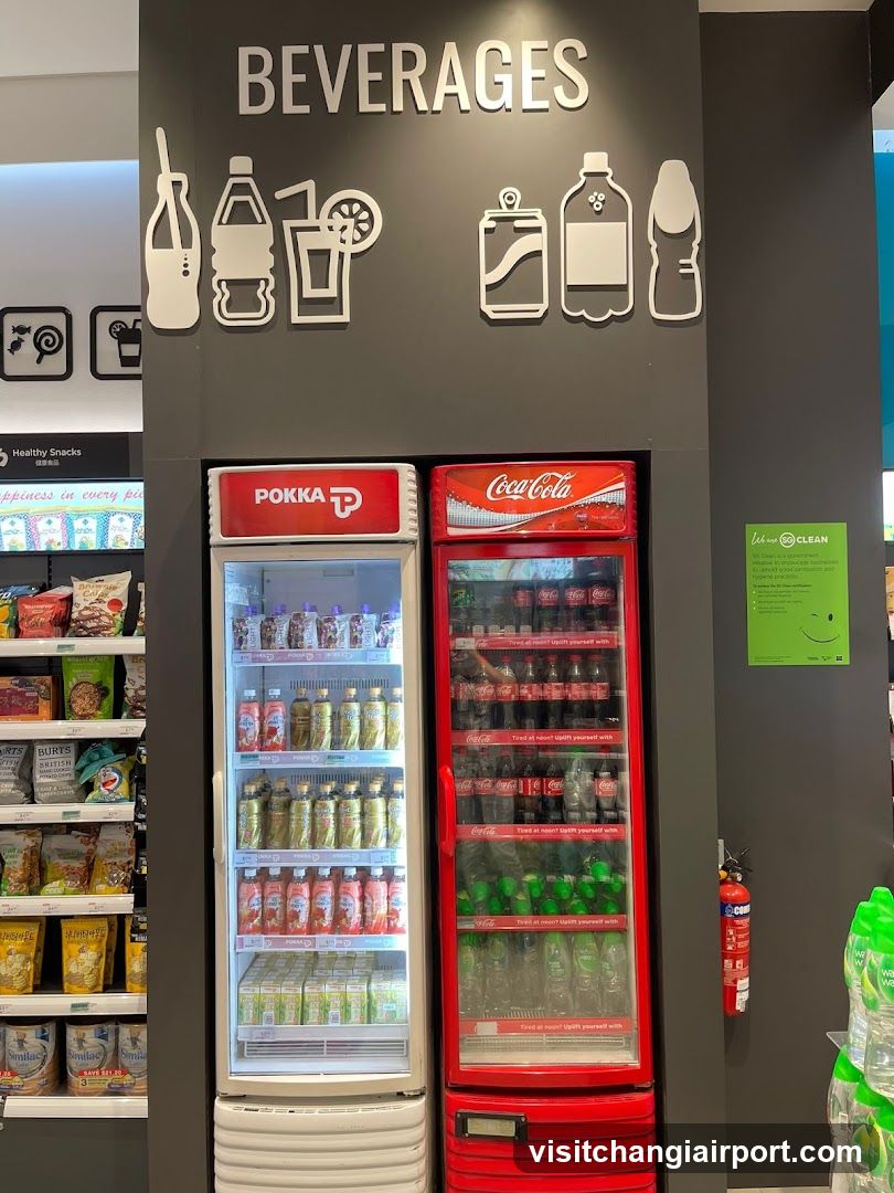 Beverages Section in Store