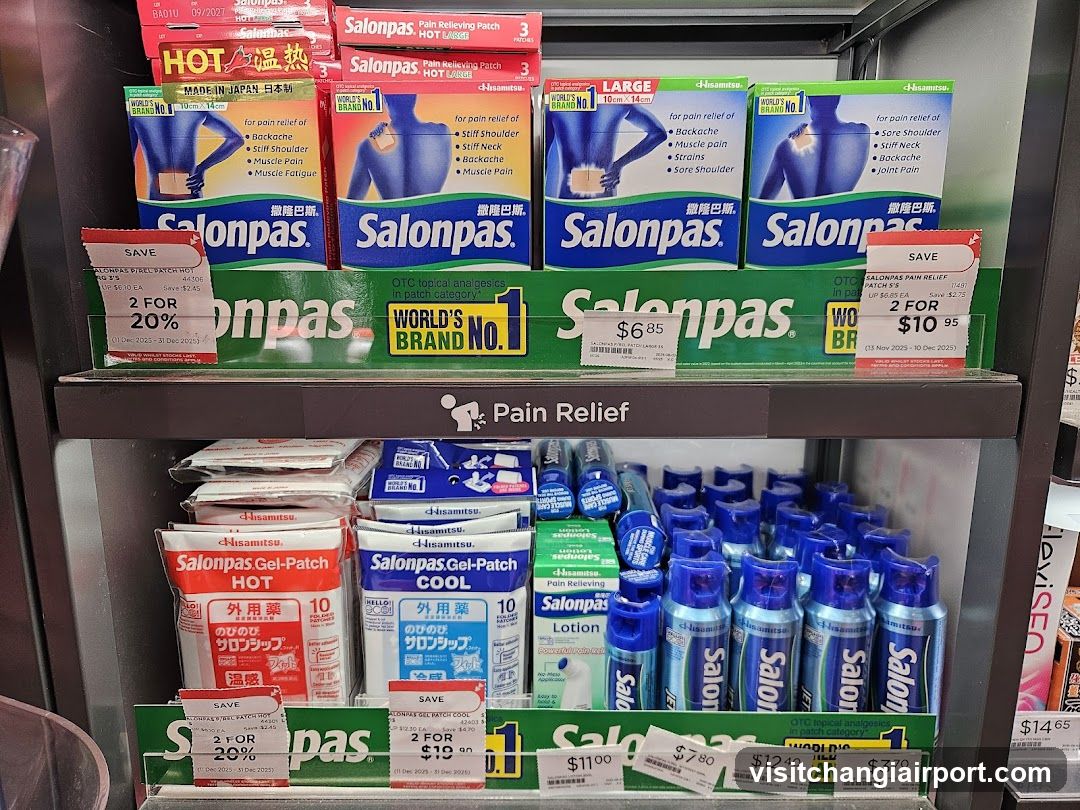 Salonpas Product Display Shelf