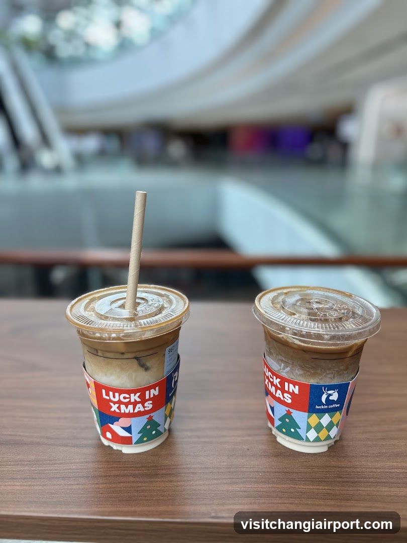 Luck in Xmas Coffee Cups