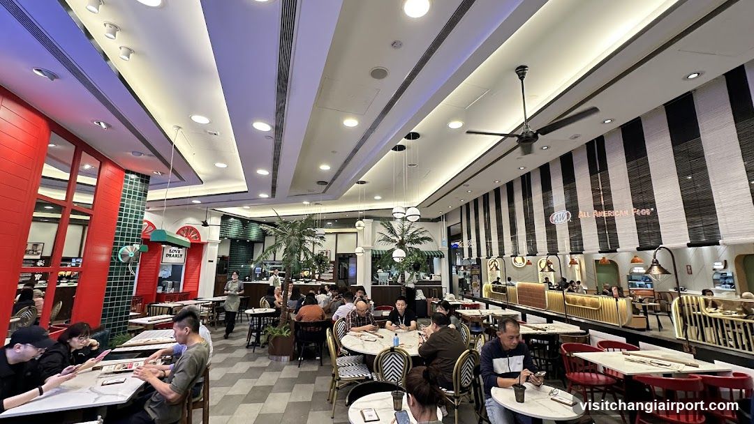 Restaurant Interior with Diners