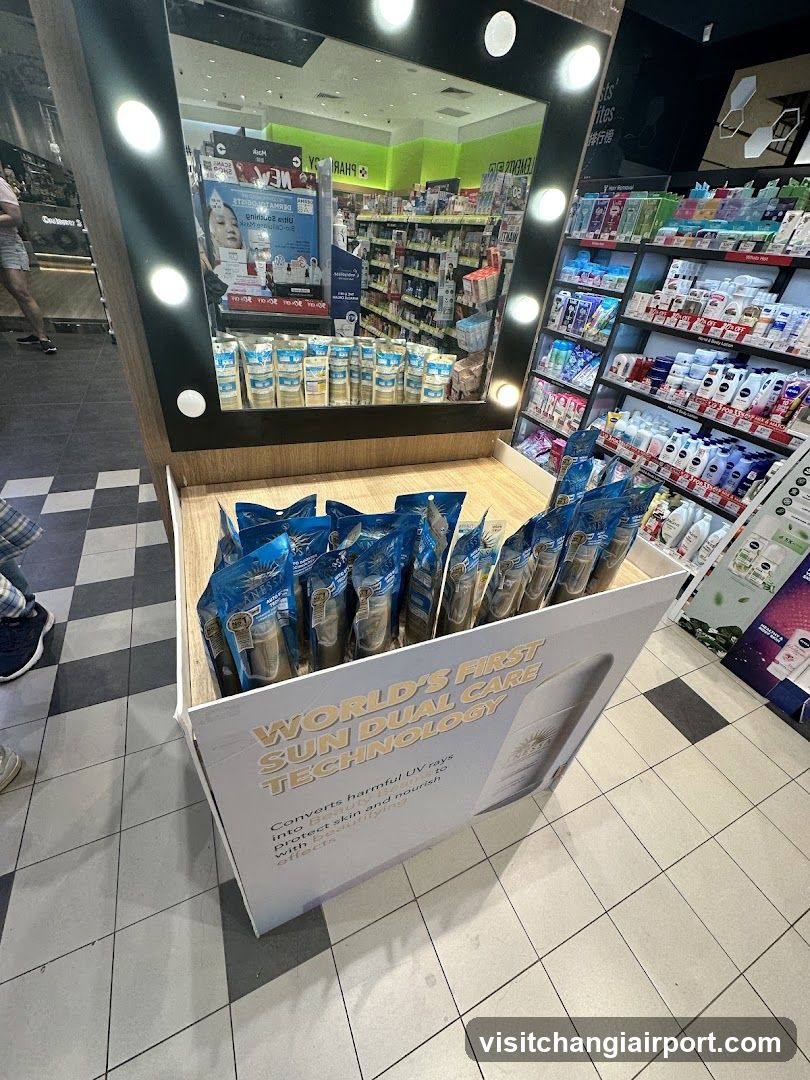 Sunscreen Product Display in Store