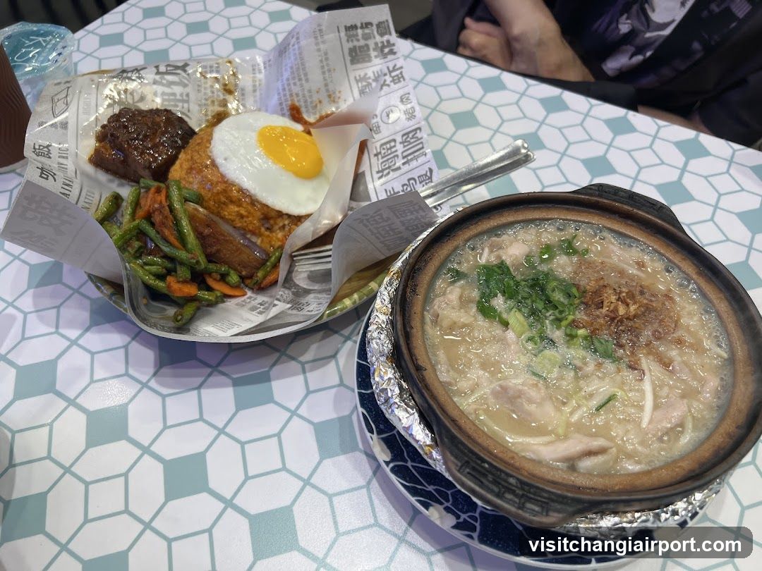 Food on table