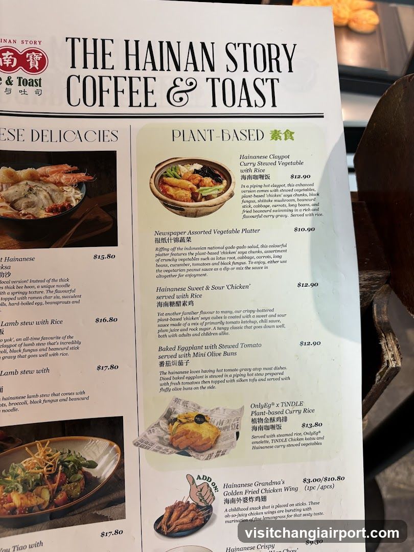 The Hainan Story Coffee & Toast Menu