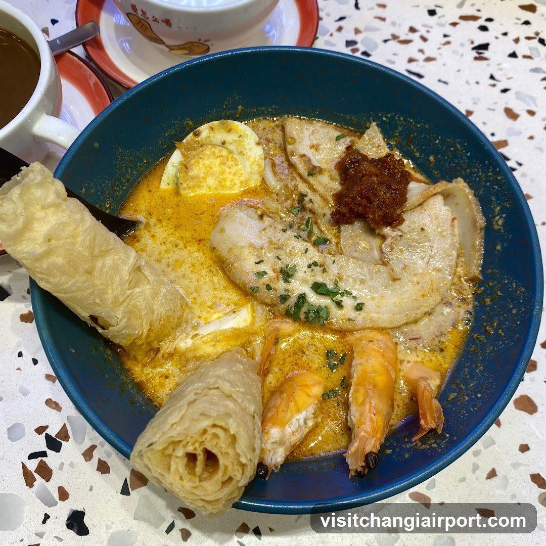 Curry Laksa with Shrimp and Egg