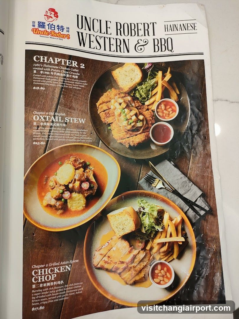 Uncle Robert Western & BBQ Menu Page