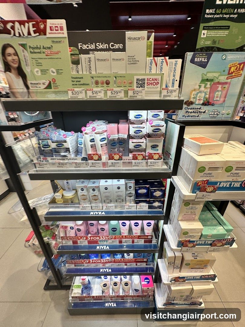 Beauty and Skincare Product Display