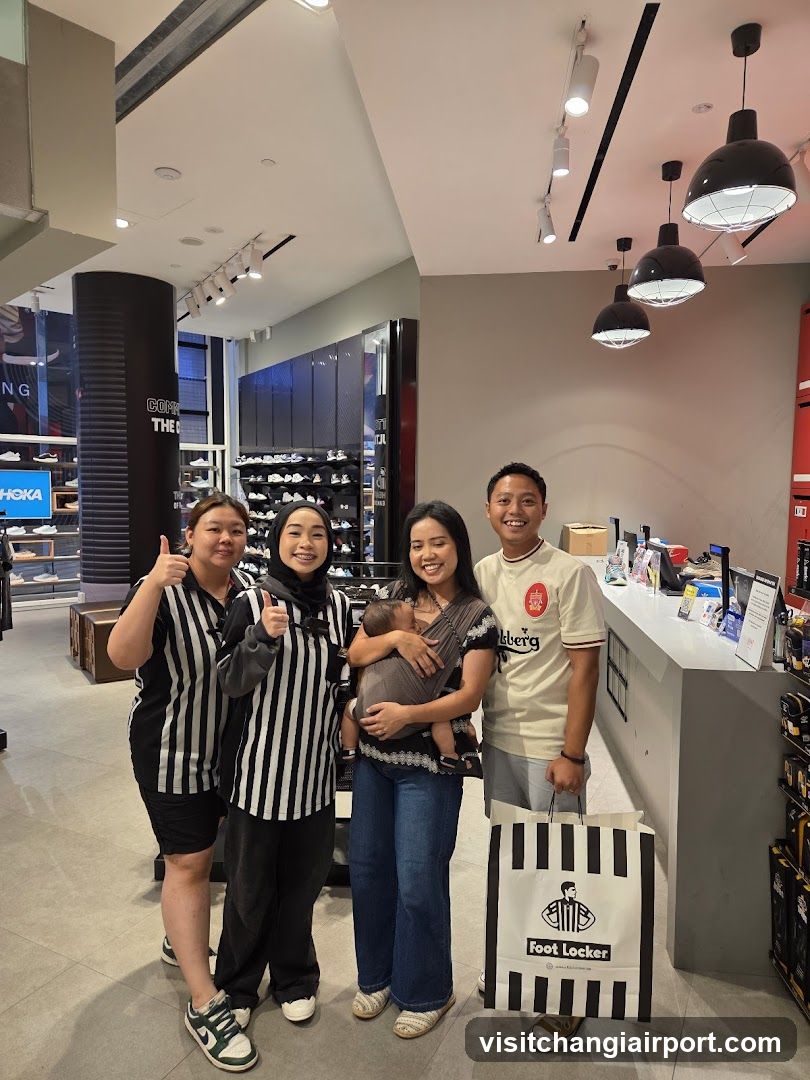 Group in Foot Locker Store