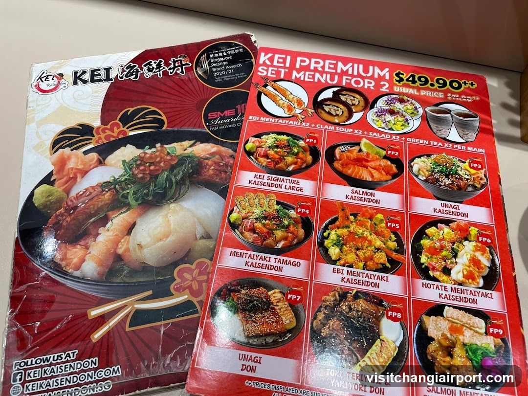 Kei Kaisendon Menu Display