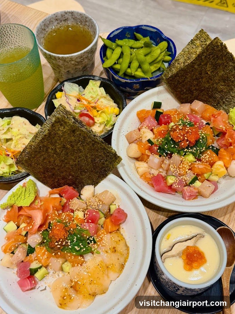 Sushi and Edamame Spread