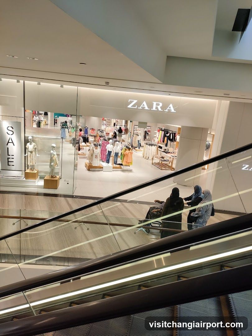 Zara Storefront View from Escalator