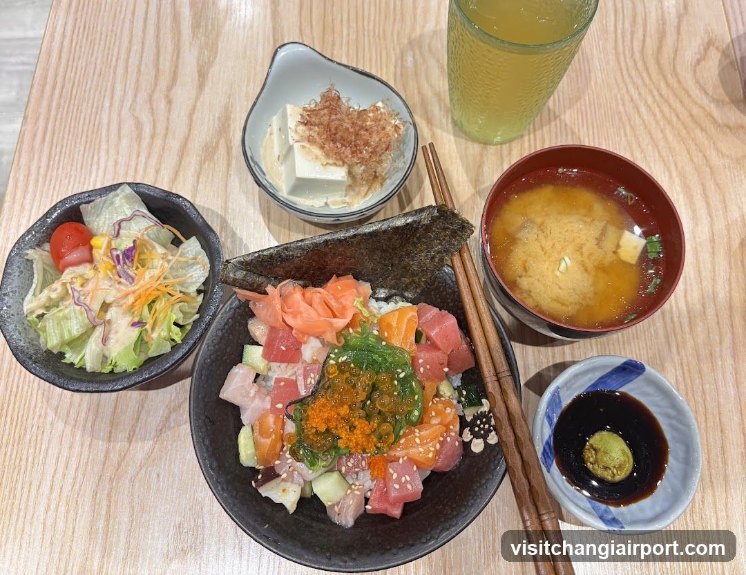 Sushi Bowl with Side Dishes