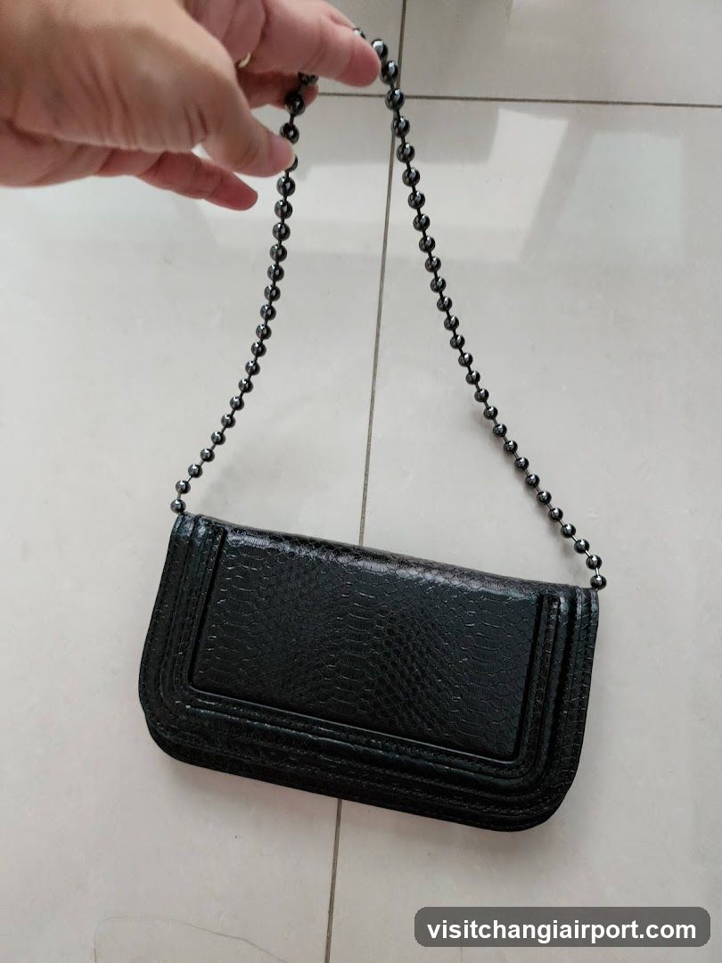 Black Chain-Strap Wallet