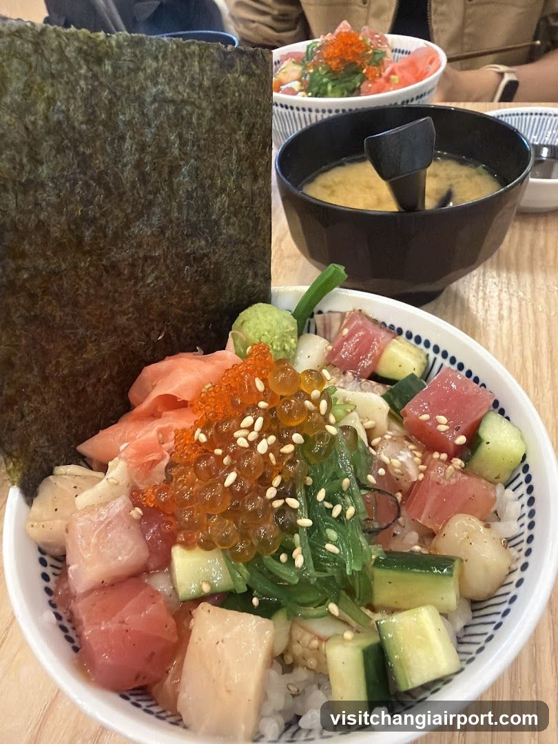 Sushi Bowl with Tuna and Salmon