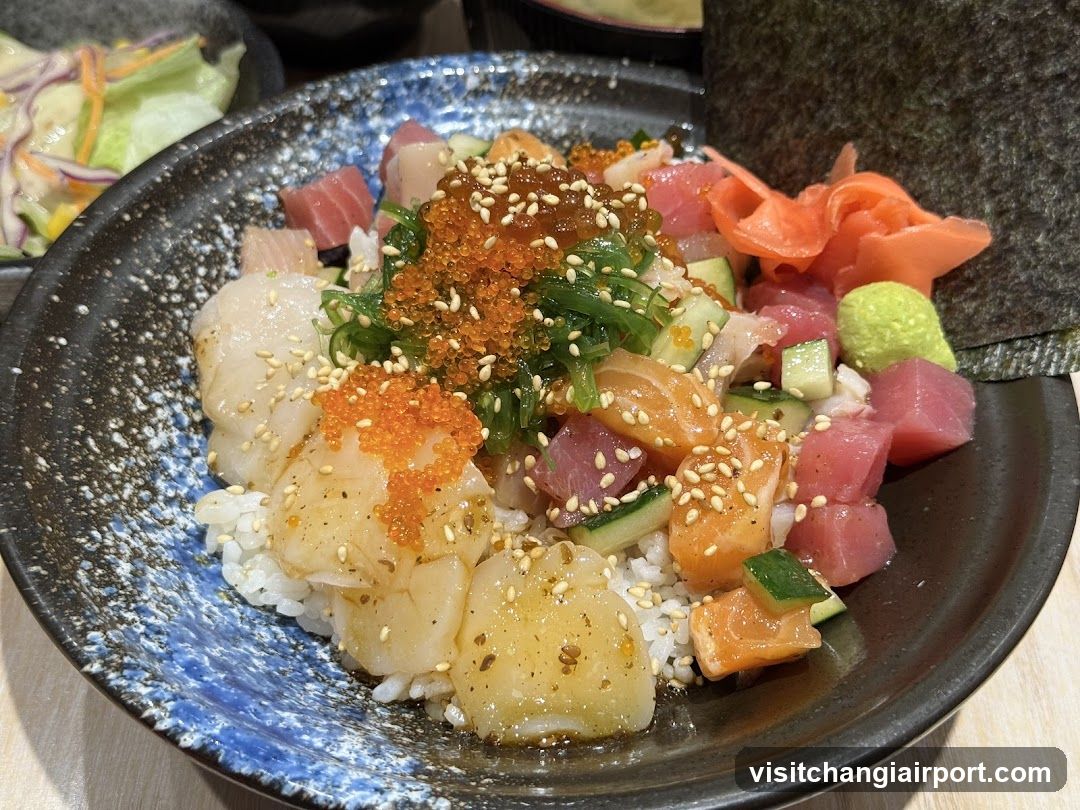 Sashimi Bowl with Tuna and Salmon