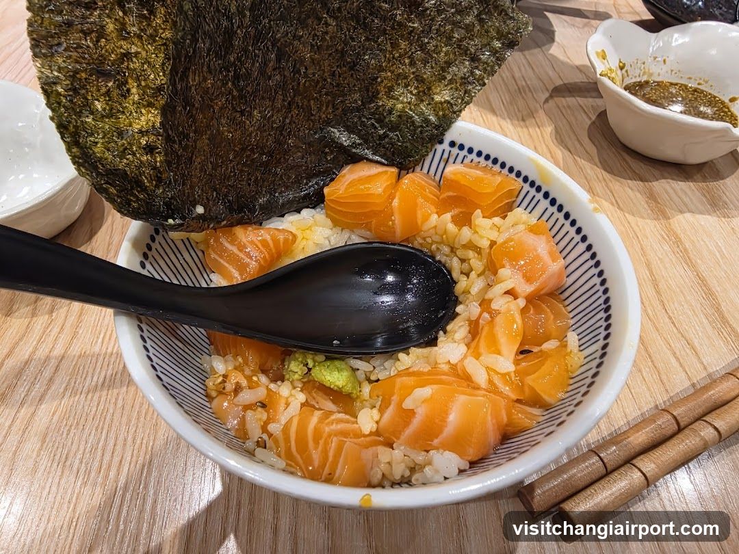 Salmon Rice Bowl with Nori